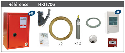 Bluepack clip avec déclenchement électrique HKIT706