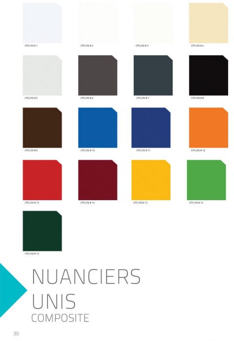 Nuanciers unis composite