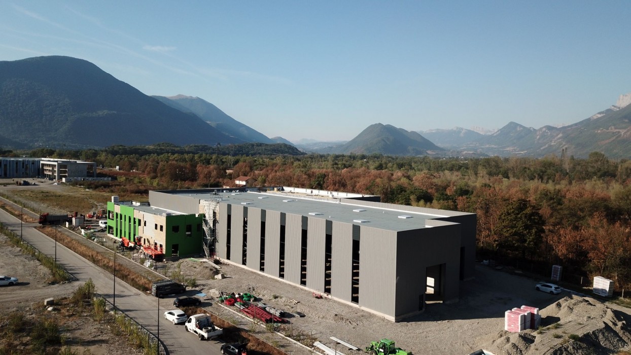 Lanterneaux Bluesteel sur chantier SteelHy Grenoble