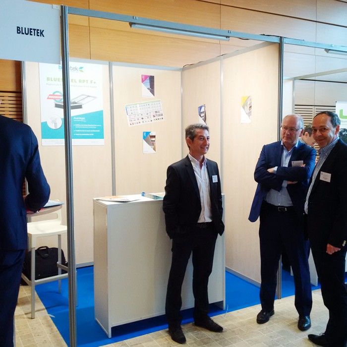 Emile Alberola sur le stand Bluetek - Adexsi - lors de l'Assemblée Générale de la CSFE - Lyon 2017