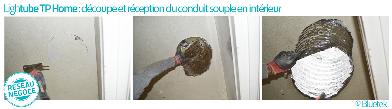 Lightube TP Home : découpe et manutention du conduit souple