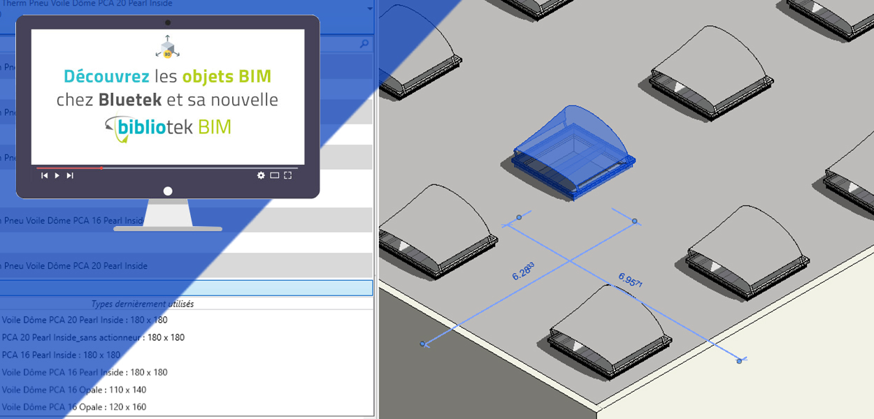 La bibliotek BIM Bluetek : découvrez nos objets BIM paramétriques