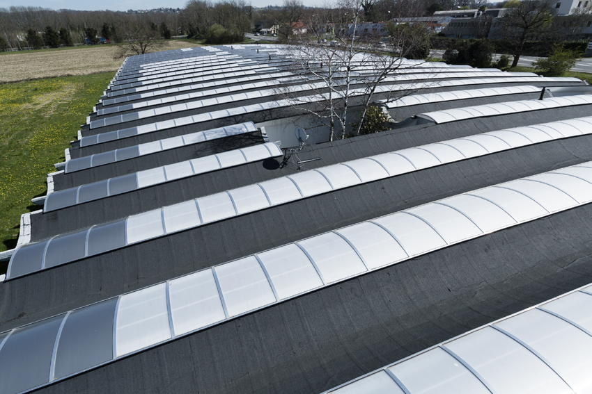 Ateliers Courrèges Pau rénovation lanterneaux Bluetek