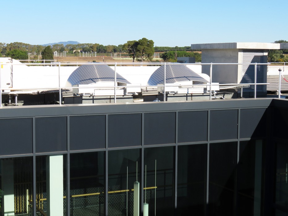 Exutoires Bluetek Voile-Dôme brise-soleil toiture Septeo