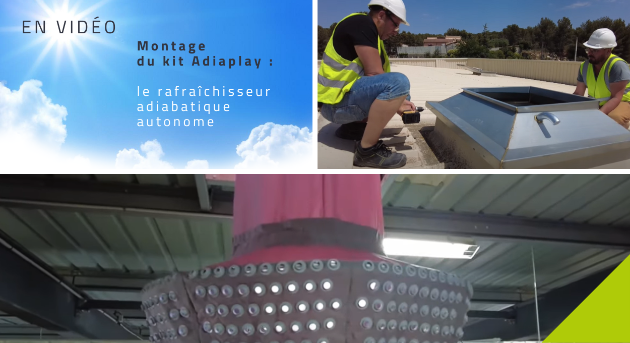 Kit Adiaplay : le rafraîchisseur adiabatique autonome