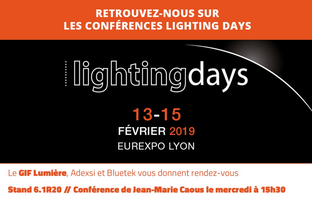 Lightingdays Lighting Days participation GIF Lumière Adexsi Bluetek et Jean-Marie Caous