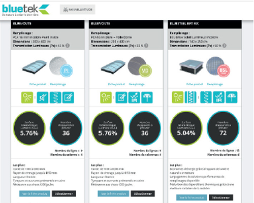 Bluetek propose son outil de calcul lumière en ligne