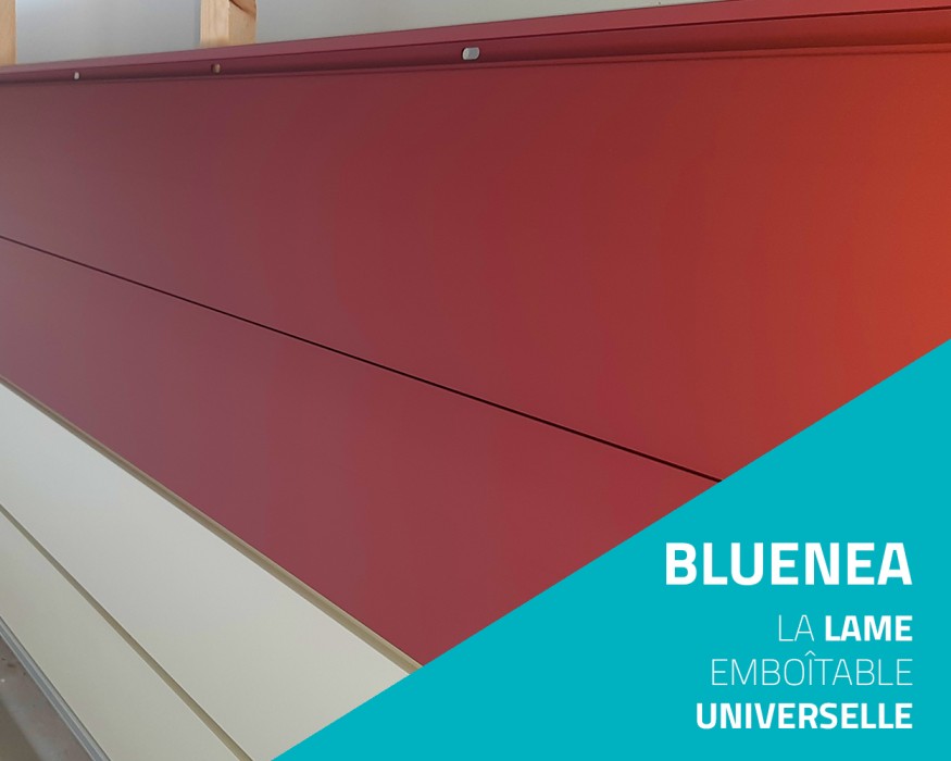 Bluenea par Bluetek : la lame emboîtable universelle pour un bardage extérieur ou intérieur