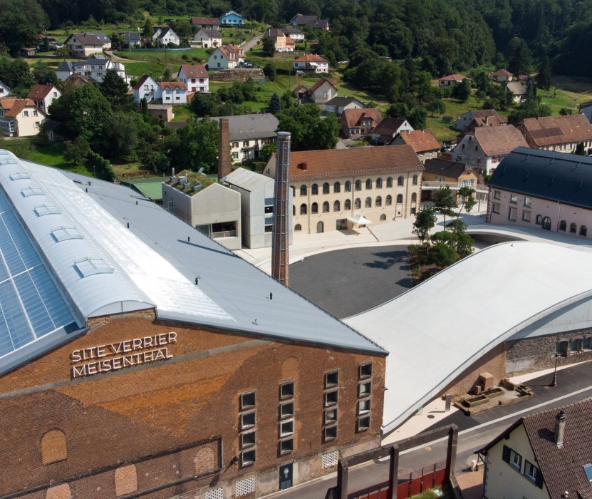 Voûte sur centre d'art verrier Meisenthal CIAV
