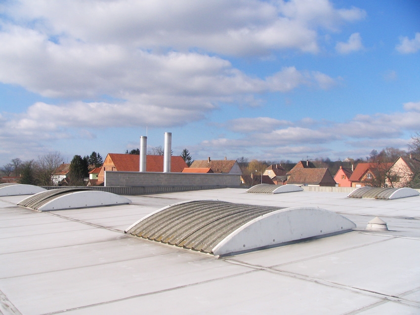 voûte rénovation polyester PCA toiture PVC Meteor Hochfelden
