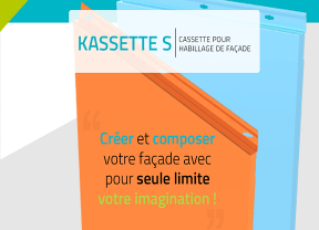 Kassette S : cassette pour habillage de façade