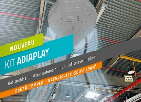 Kit Adiaplay : le rafraîchisseur adiabatique autonome par excellence !